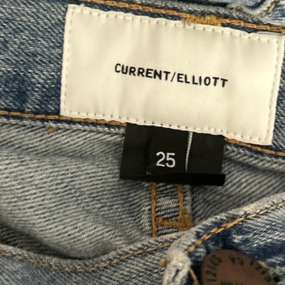 Current/Elliott The Original Straight Prep Destroy Cut Hem 25 - Picture 3 of 6